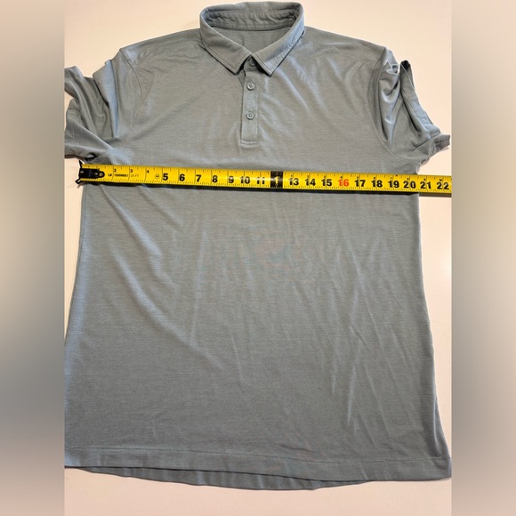 Lululemon Polo Shirt Mens Size Large Blue Polo Golf Performance - Picture 5 of 6